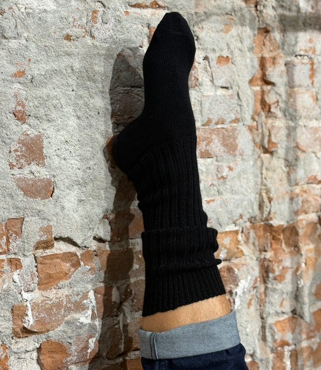 HIRSCH NATUR wollen kniekousen EFFEN ZWART 251 14