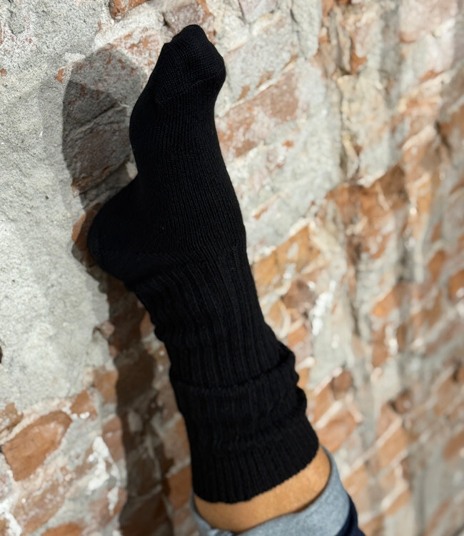 HIRSCH NATUR wollen kniekousen EFFEN ZWART 251 14