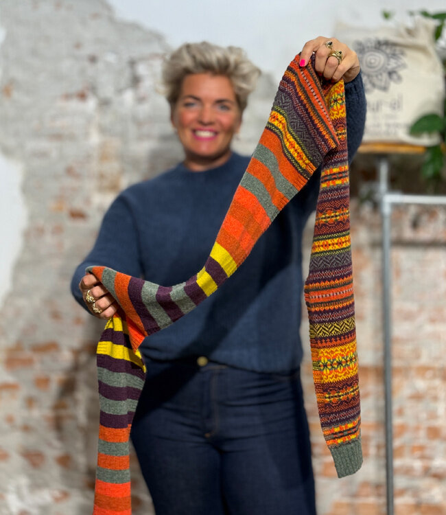 ERIBE Wollen sjaal 100% merino lamswol STOBO HARISSA