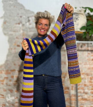 Eribé ERIBE Wollen sjaal 100% merino lamswol STOBO MULBERRY