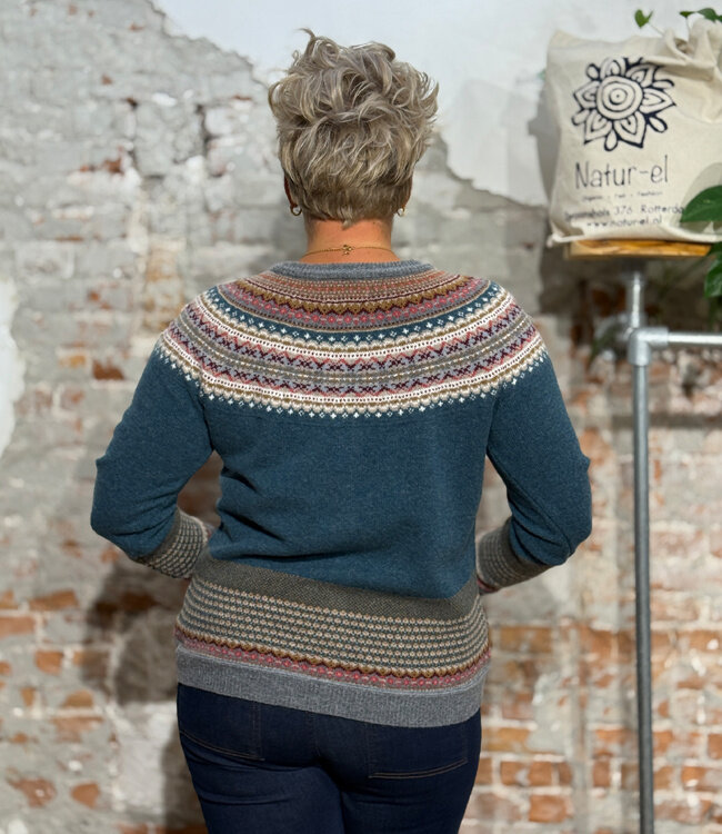 ERIBÉ merino wollen ALPINE VEST met angora LUGANO