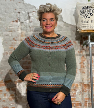 Eribé ERIBÉ merino wollen ALPINE VEST met angora BREAMAR