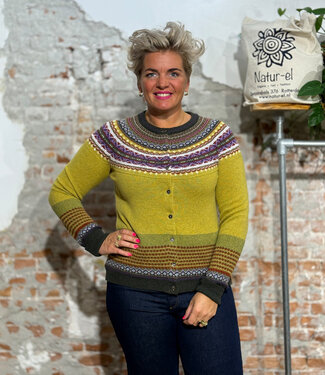 Eribé ERIBÉ merino wollen ALPINE VEST met angora FINDHORN