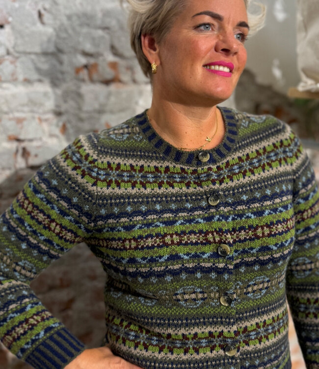 ERIBÉ wollen VEST extra fijne lamswol KINROSS LODEN