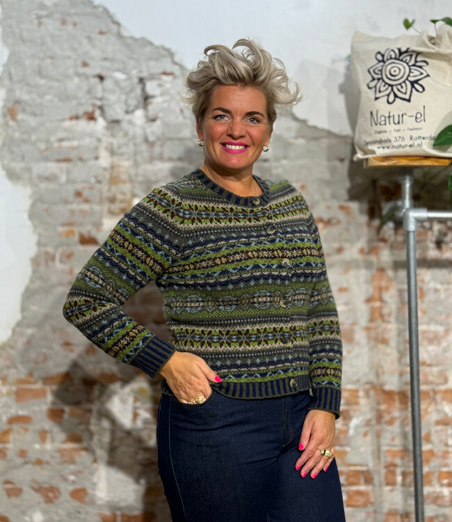 ERIBÉ wollen VEST extra fijne lamswol KINROSS LODEN