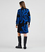 DEDICATED gebreide jurk FLOWERS BLUE van biologisch katoen
