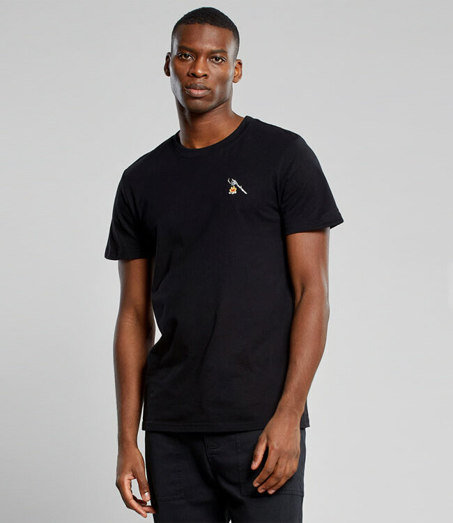 DEDICATED shirt HOT COFFEE black biologisch katoen