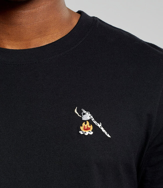 DEDICATED shirt HOT COFFEE black biologisch katoen