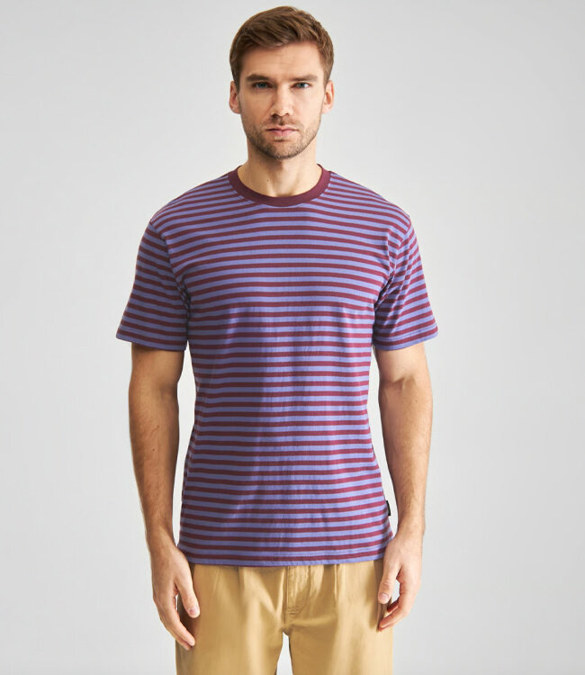 DEDICATED gestreept shirt FIG STRIPES biologisch katoen