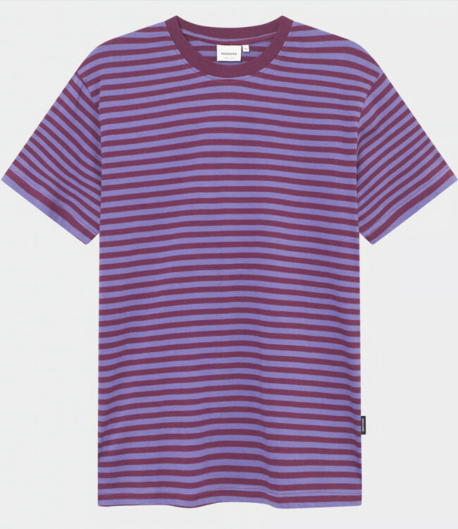 DEDICATED gestreept shirt FIG STRIPES biologisch katoen
