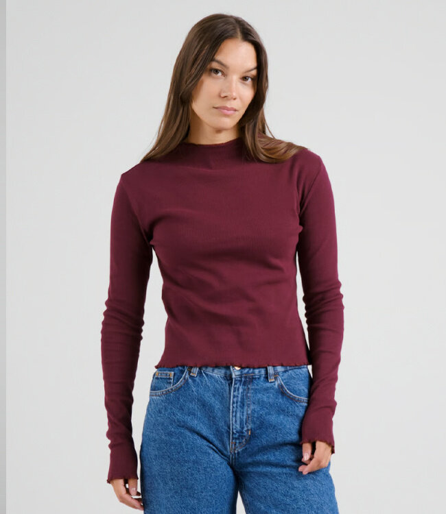 DEDICATED rib shirt RYD FIG van biologisch katoen