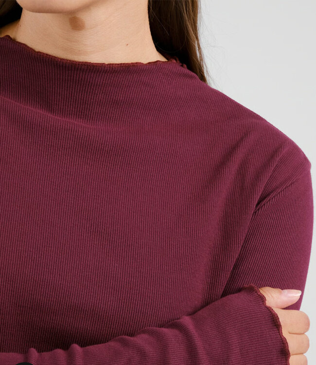 DEDICATED rib shirt RYD FIG van biologisch katoen