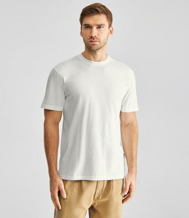 DEDICATED basic shirt STOCKHOLM WHITE biologisch katoen