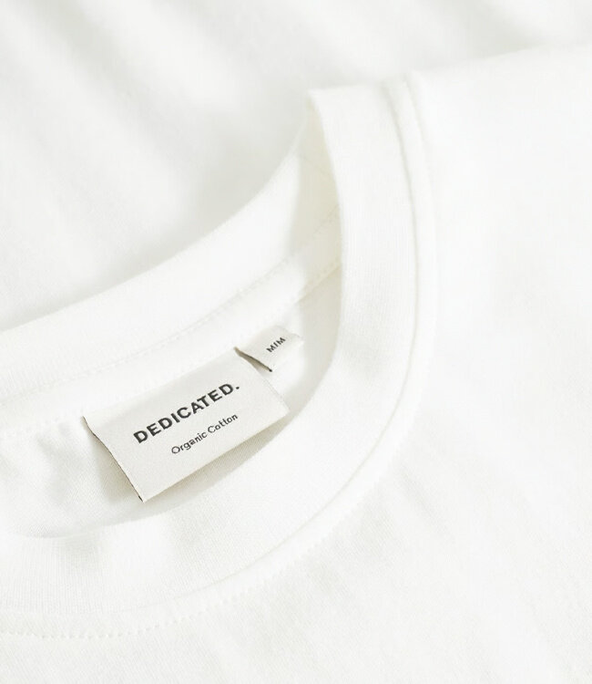 DEDICATED basic shirt STOCKHOLM WHITE biologisch katoen