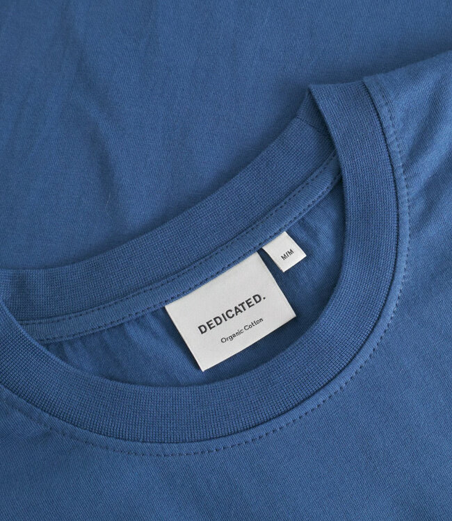 DEDICATED basic shirt STOCKHOLM BLUE biologisch katoen