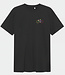 Dedicated DEDICATED shirt met print PAPER CUT BLACK biologisch katoen