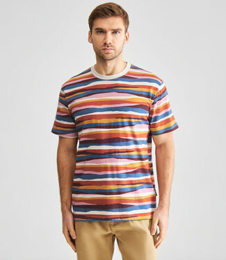 Dedicated DEDICATED shirt MOUNTAIN STRIPES biologisch katoen