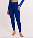 Tranquillo TRANQUILLO basic hoge LEGGING BLUE biologisch katoen