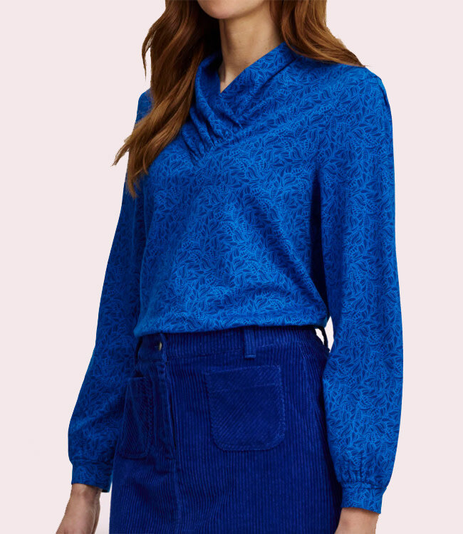 TRANQUILLO v-hals shirt ZAIA PAISLEY van biologisch katoen