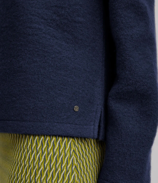 TRANQUILLO wollen trui GINA NIGHT met opstaande kraag