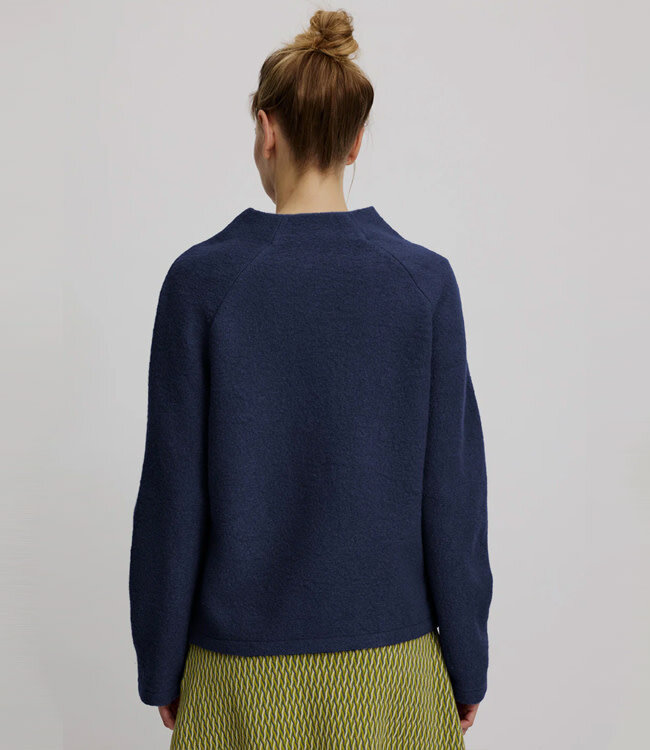 TRANQUILLO wollen trui GINA NIGHT met opstaande kraag