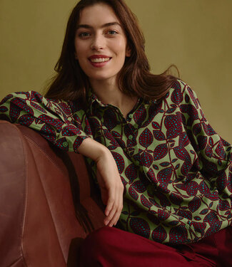 Tranquillo TRANQUILLO Blouse met print SELMA BOTANIC ecovero