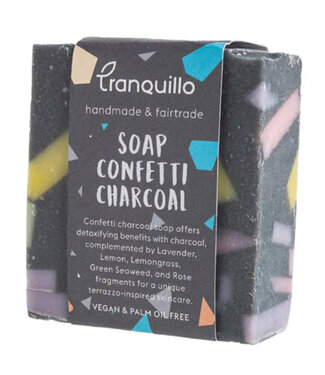 Tranquillo TRANQUILLO zeep CONFETTI CHARCOAL 100 gr ZERO WASTE