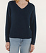 LES RACINES DU CIEL 100% alpaca trui met v-hals DORIANE BLUE