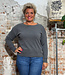 LIVING CRAFTS trui LIESKE GREY biologisch katoen en wol