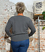 LIVING CRAFTS trui LIESKE GREY biologisch katoen en wol