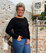 LIVING CRAFTS trui LIESKE BLACK biologisch katoen en wol