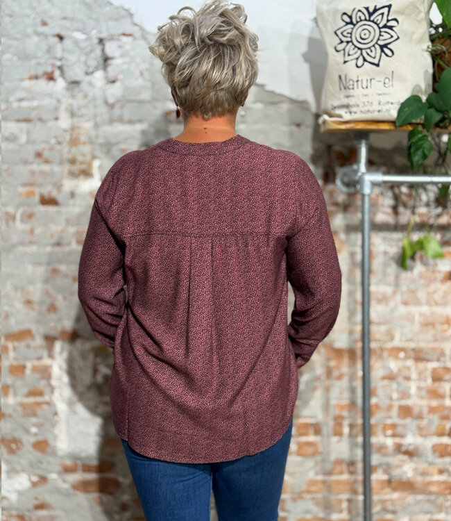 MADNESS v-hals blouse DIONE PLUM ecovero wol