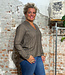MADNESS v-hals blouse DIONE BLUE ecovero wol