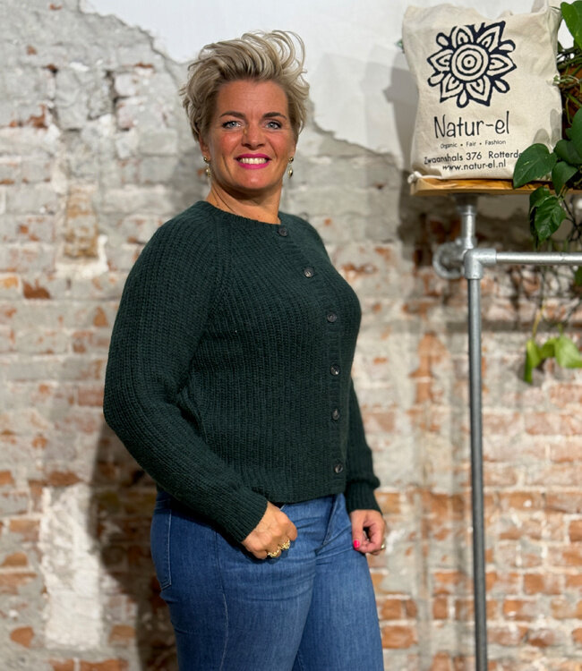 MADNESS wollen vest BINE PINE alpaca wol katoen