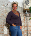 MADNESS wollen v-hals vest BO PLUM pure wol