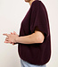 LANIUS spencer HILDA BORDEAUX biologisch katoen en wol
