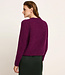 LANIUS wijde v-hals alpaca trui KAMALA BORDEAUX
