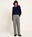 LANIUS wijde v-hals alpaca trui KAMALA PURPLE BLUE