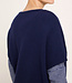 LANIUS spencer HILDA PURPLE BLUE biologisch katoen en wol
