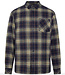 Geruit overhemd flanel WISSE BLUE biologisch katoen KCA