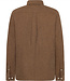 Overhemd fishbone flanel DIRK CHOCO biologisch katoen KCA