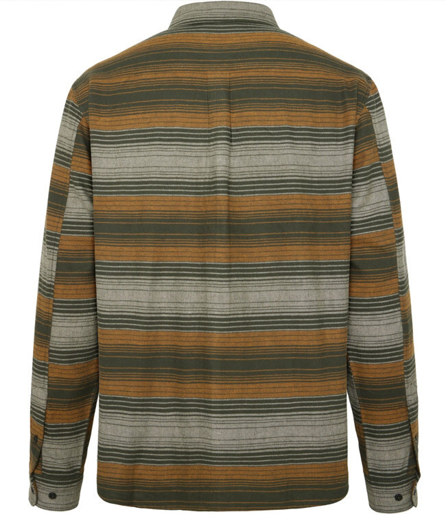 Gestreept overhemd flanel MIK GREEN biologisch katoen KCA