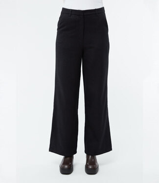 GIVN GIVN high waist broek BEA ANTRACITE biologisch katoen flanel
