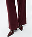 GIVN high waist broek BEA BURGUNDY biologisch katoen flanel