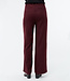 GIVN high waist broek BEA BURGUNDY biologisch katoen flanel