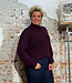 ANUKOO wollen coltrui 100% alpaca EVA AUBERGINE