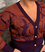 ANUKOO wollen vest ZEBRA MASALA 100% alpaca