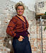 ANUKOO wollen vest ZEBRA MASALA 100% alpaca