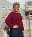 ANUKOO wollen kabeltrui MINA FRAMBOOS 100% alpaca