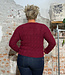 ANUKOO wollen kabeltrui MINA FRAMBOOS 100% alpaca